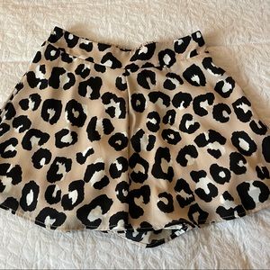 Adrienne Leopard Shorts
